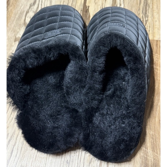 NEW Kith Puffed Classic Logo Slipper Kithmas Black KHM150094-001 Men's Size 43 - Picture 2 of 5